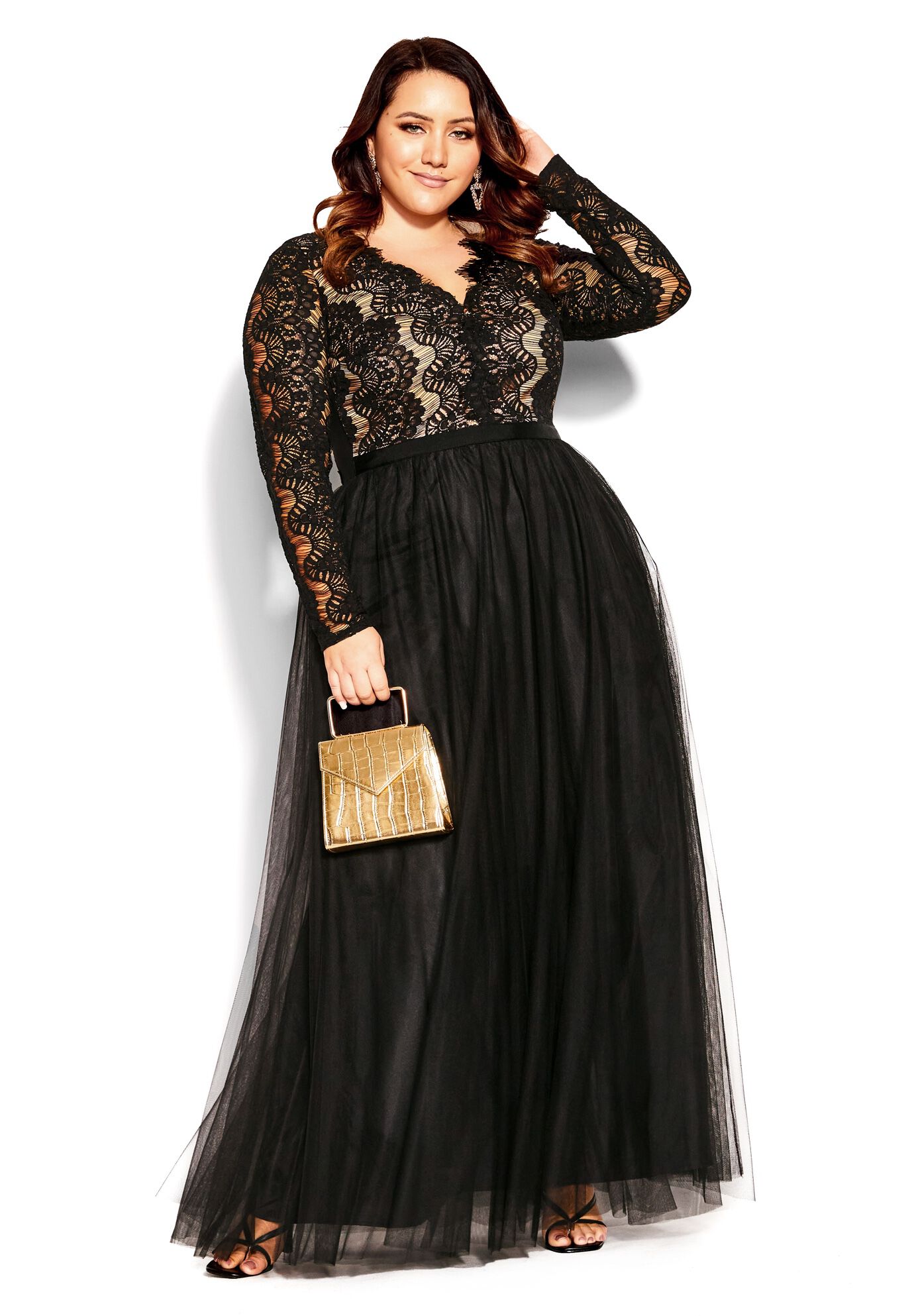 Rare Beauty Maxi Dress, BLACK, on-hover image number 1