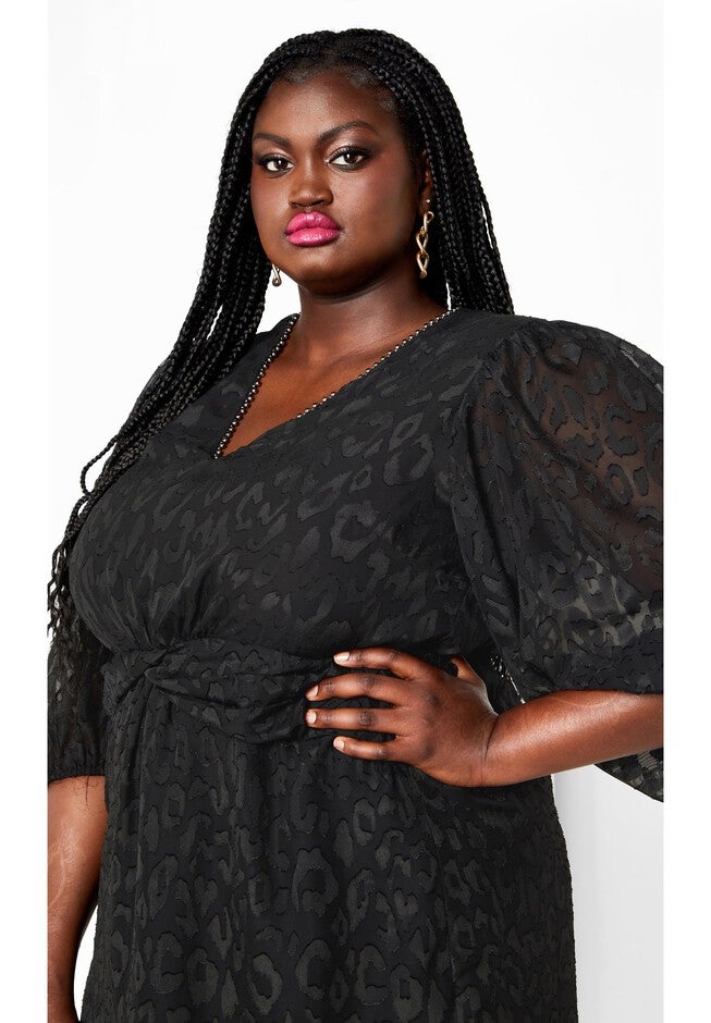 Sian Dress - black, BLACK, on-hover image number 1