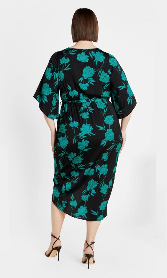 Kimberly Print Maxi Dress - aquarelle, AQUARELLE, alternate image number 2