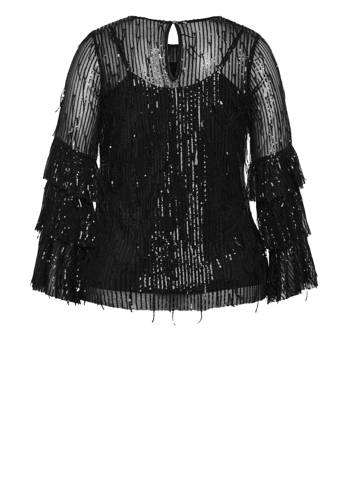 Nouveau Nights Top, BLACK, alternate image number 5