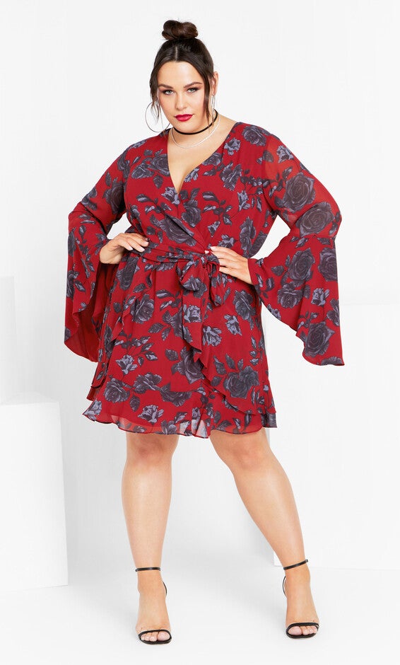 Ariarne Dress - red rose, RED, hi-res image number null