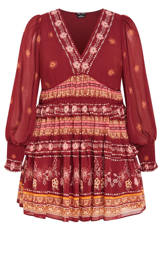 Hudson Mini Dress - rust, ORANGE, alternate image number 3
