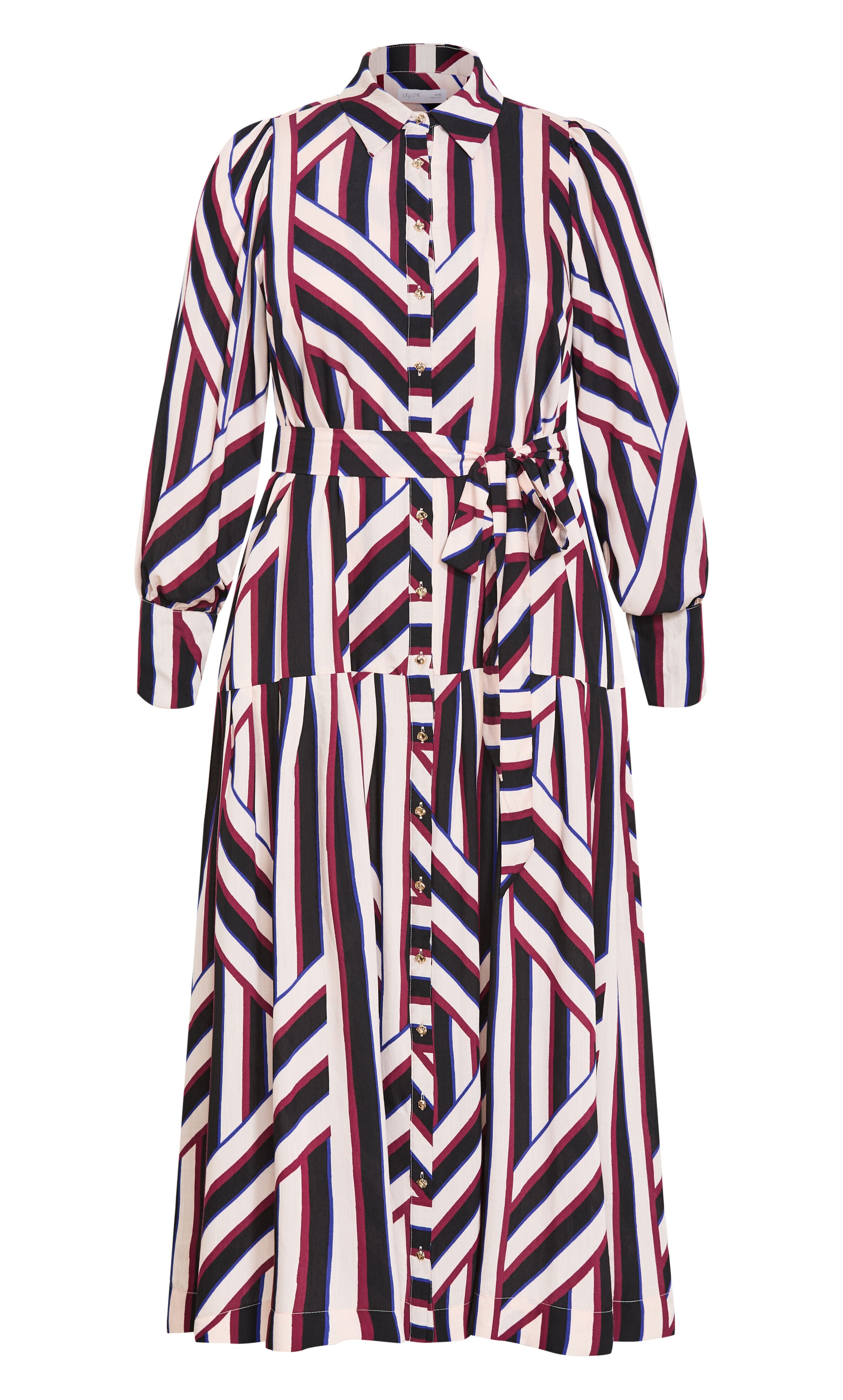 Timeless Stripe Long Sleeve Maxi Dress, BLACK, alternate image number 5