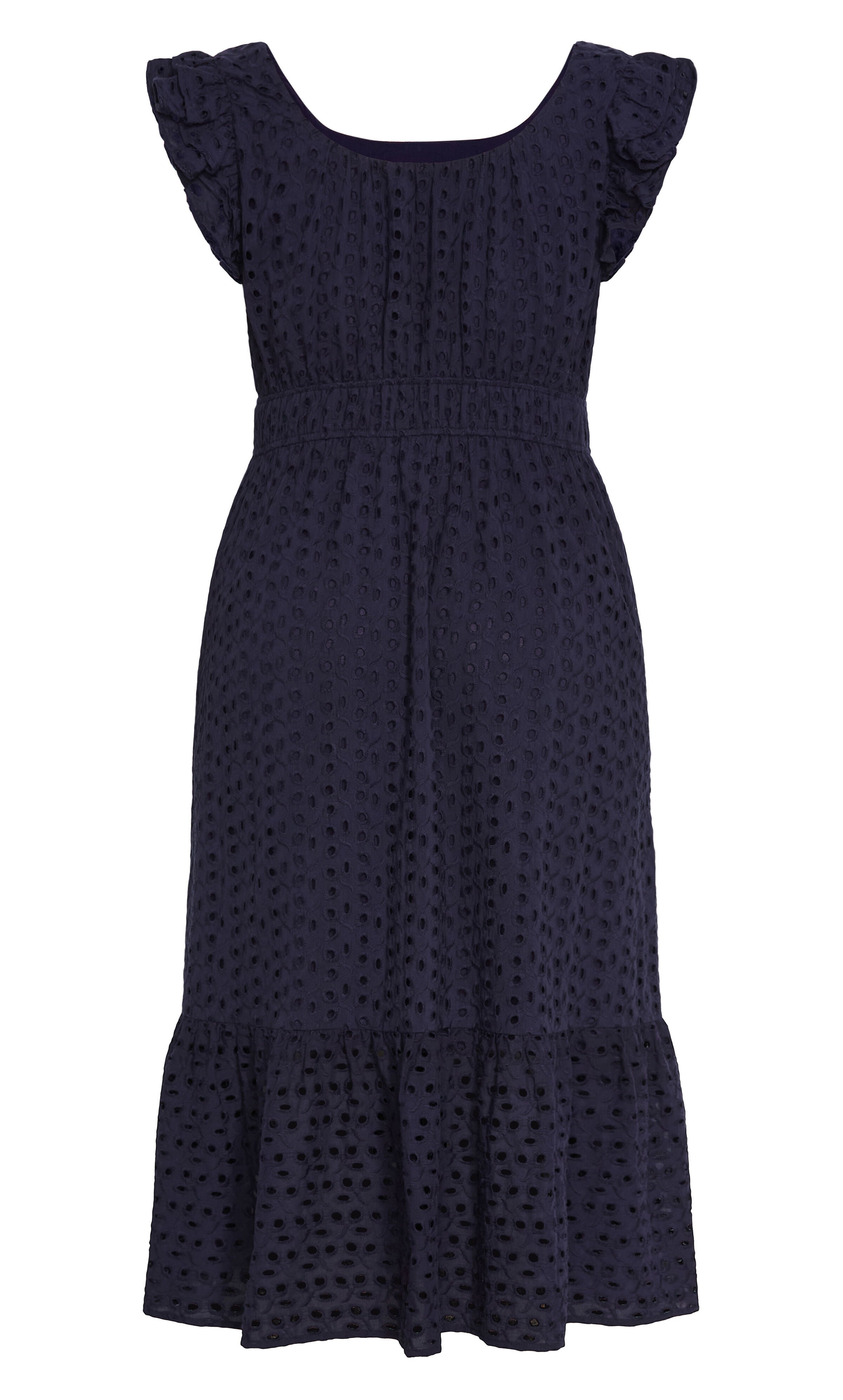 Sweet Broderie Midi Dress - navy, BLUE, alternate image number 5