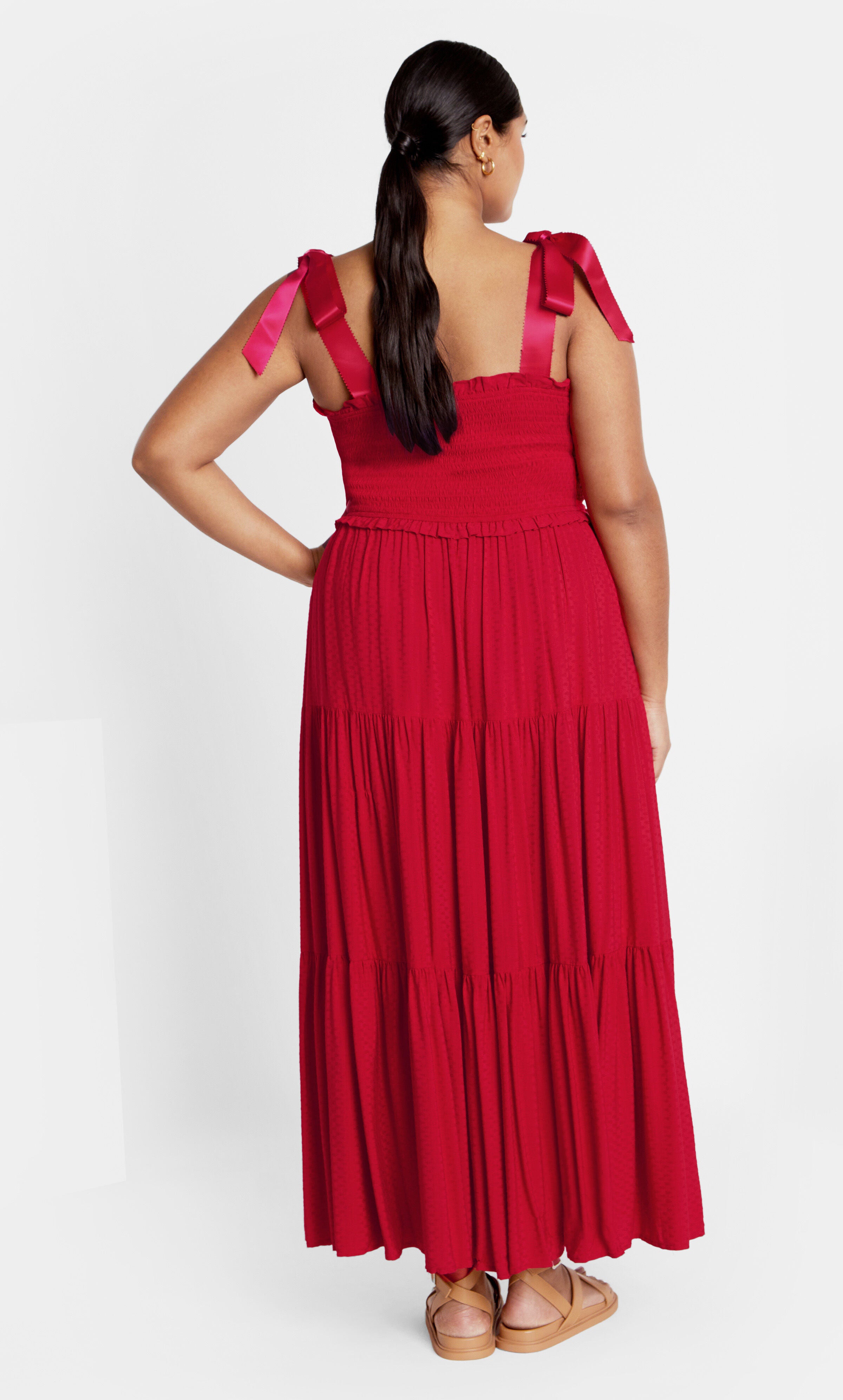 Cosmopolitan Maxi Dress - cranberry, RED, alternate image number 2