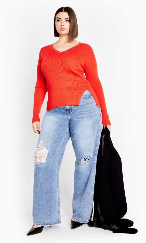 Charlie Jumper - blood orange, ORANGE, alternate image number 3