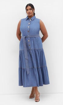 Raya Maxi Dress - light denim