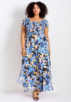 Raelynn Shirred Bodice Dress