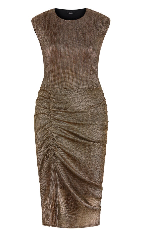 Starlit Dress - gold, GOLD, alternate image number 3