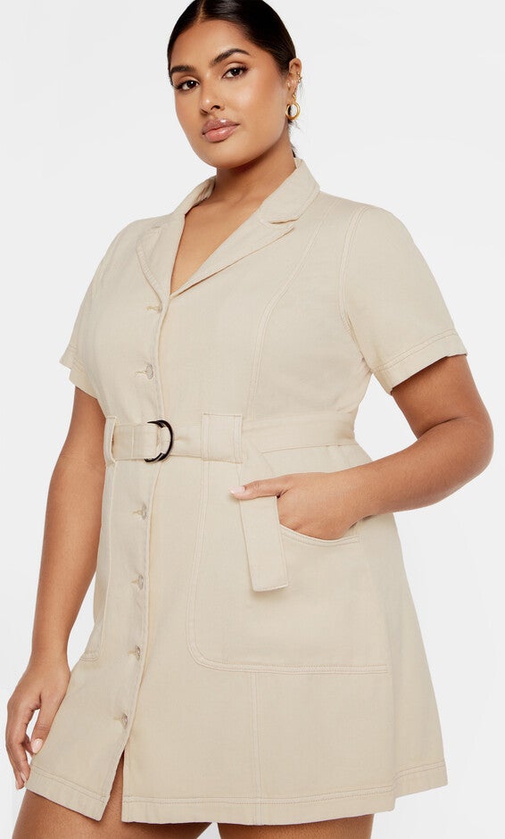 Melina Dress - stone, STONE, hi-res image number 0