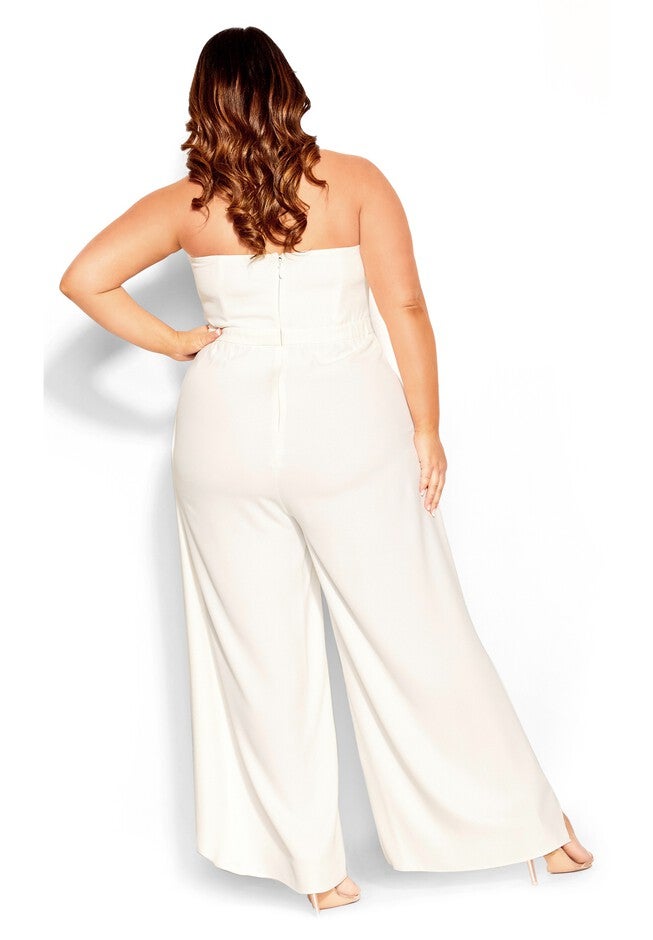 Attract Jumpsuit - ivory, WHITE, on-hover image number 1