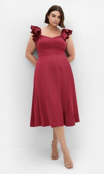 Roselyn Dress - ruby