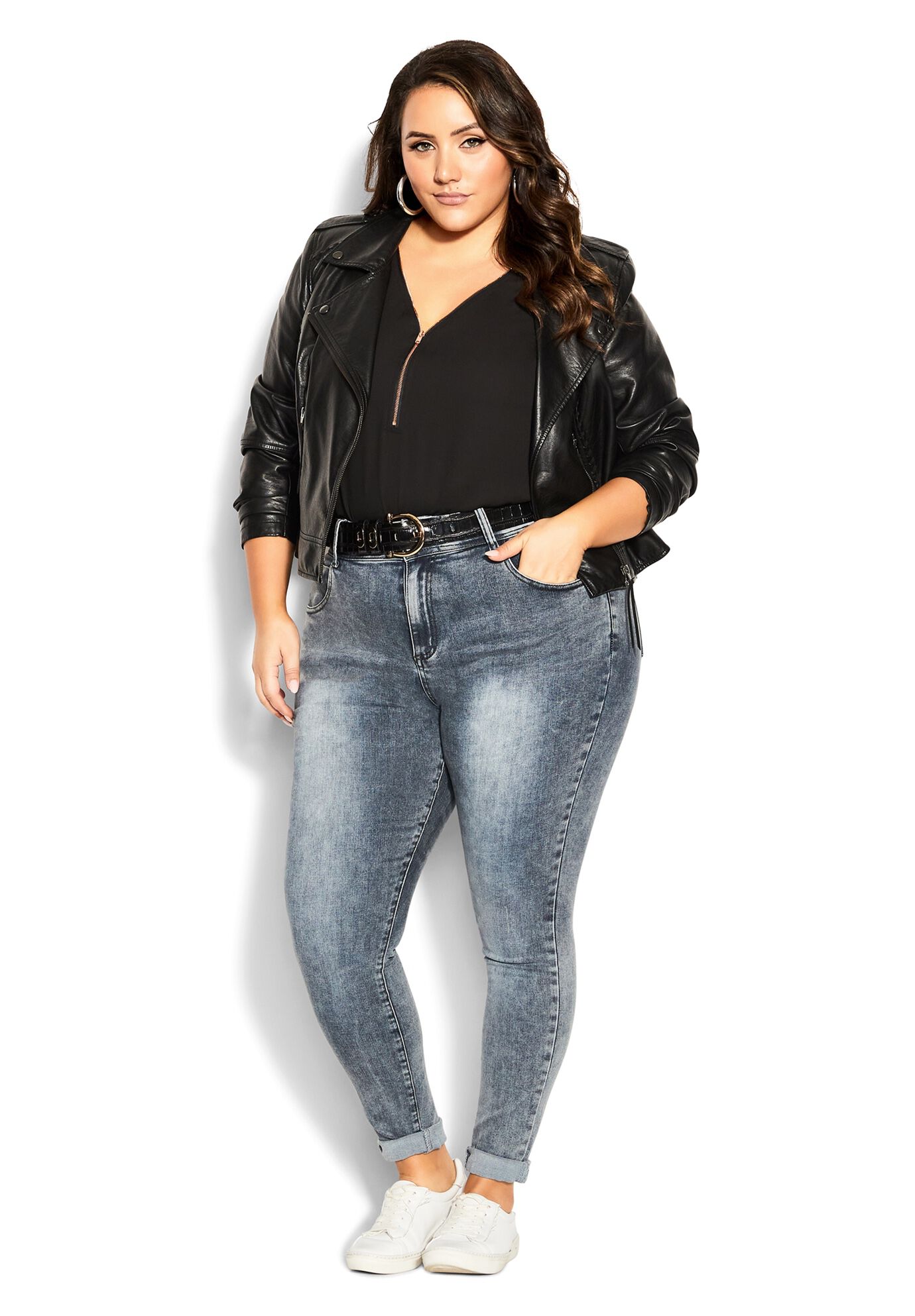 Zip Fling Top - black, BLACK, on-hover image number 1