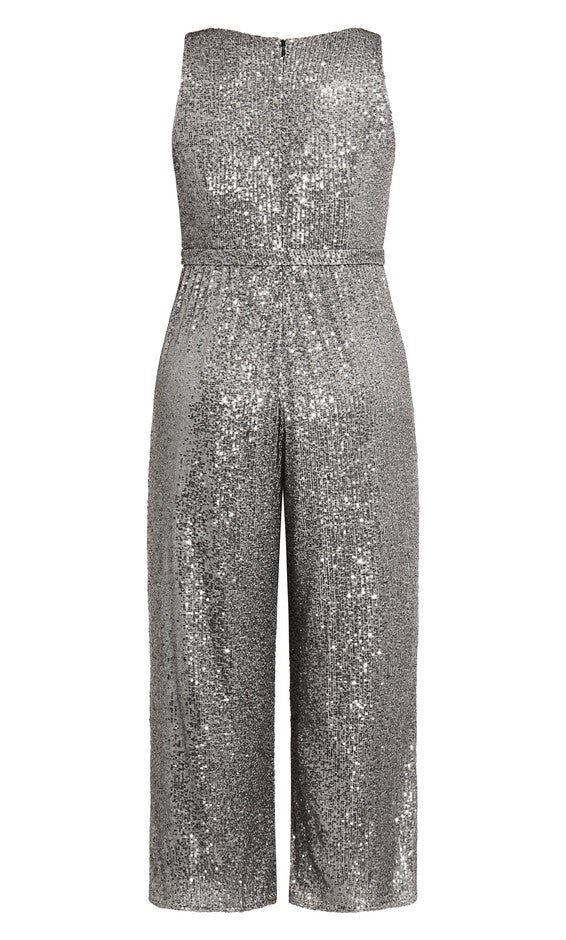 Dazzling Jumpsuit - gunmetal, GUNMETAL, alternate image number null