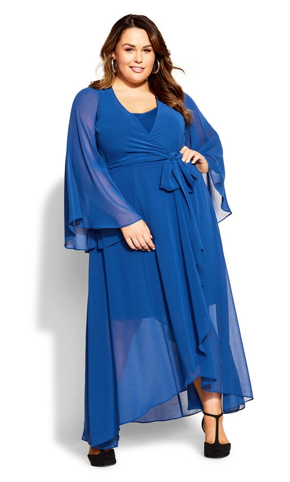 Fleetwood Maxi Dress - deep blue | Dia & Co Fleetwood Maxi Dress - deep blue | Dia & Co