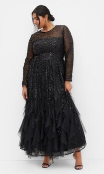 Schiffer Maxi Dress - black
