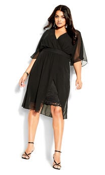 Plus Size Black And Gold Dresses