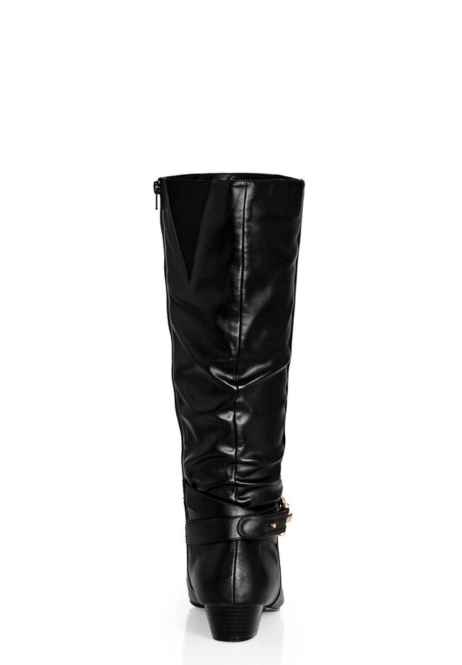 WIDE FIT Rialta Knee Boot - black, BLACK, alternate image number null