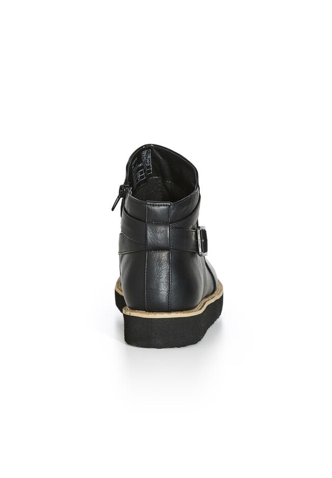 Valentina Wide Width Ankle Boot, BLACK, alternate image number 5