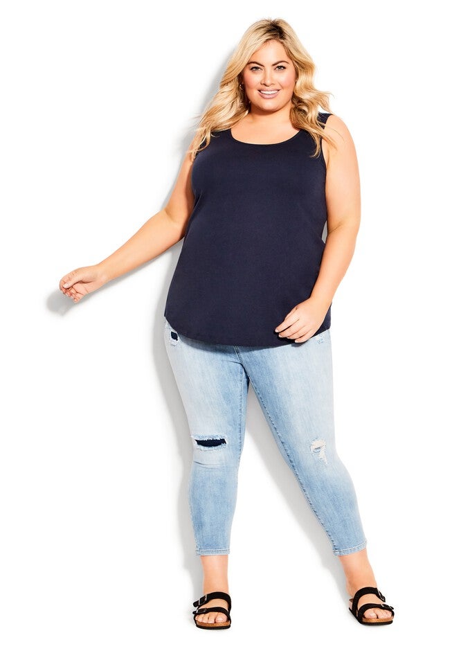 Plain Tank, NAVY, hi-res image number 0