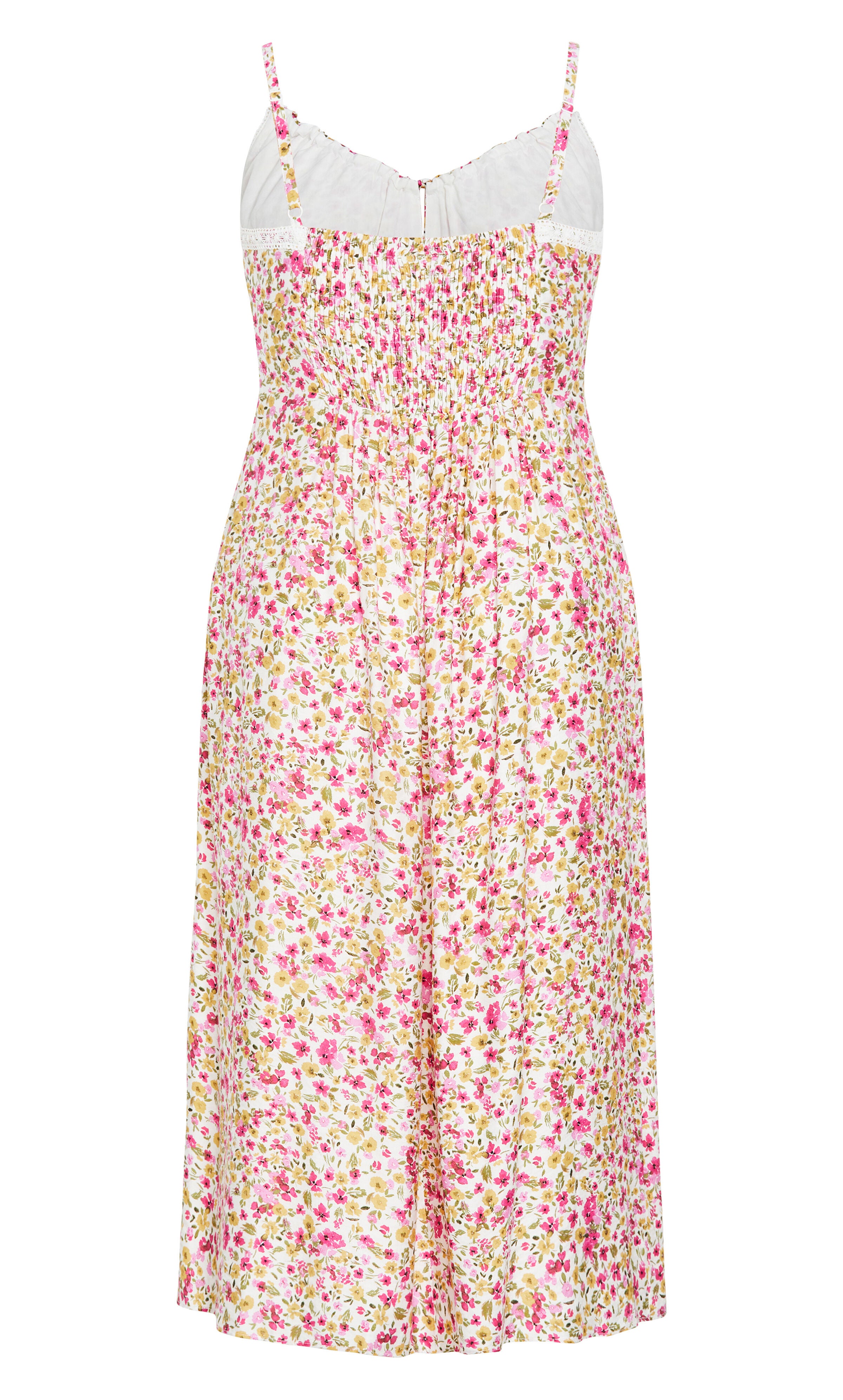 Sweet Floral Maxi Dress - print, WHITE, alternate image number 6