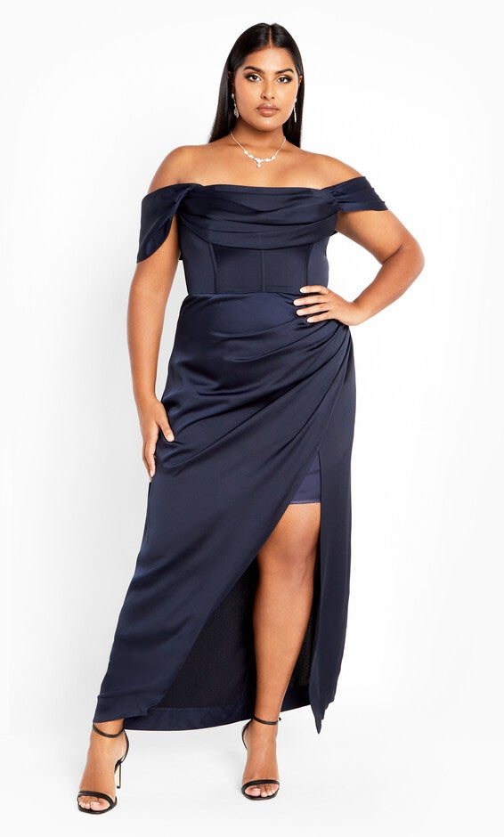 Forbidden Love Maxi Dress - navy, NAVY, alternate image number 2