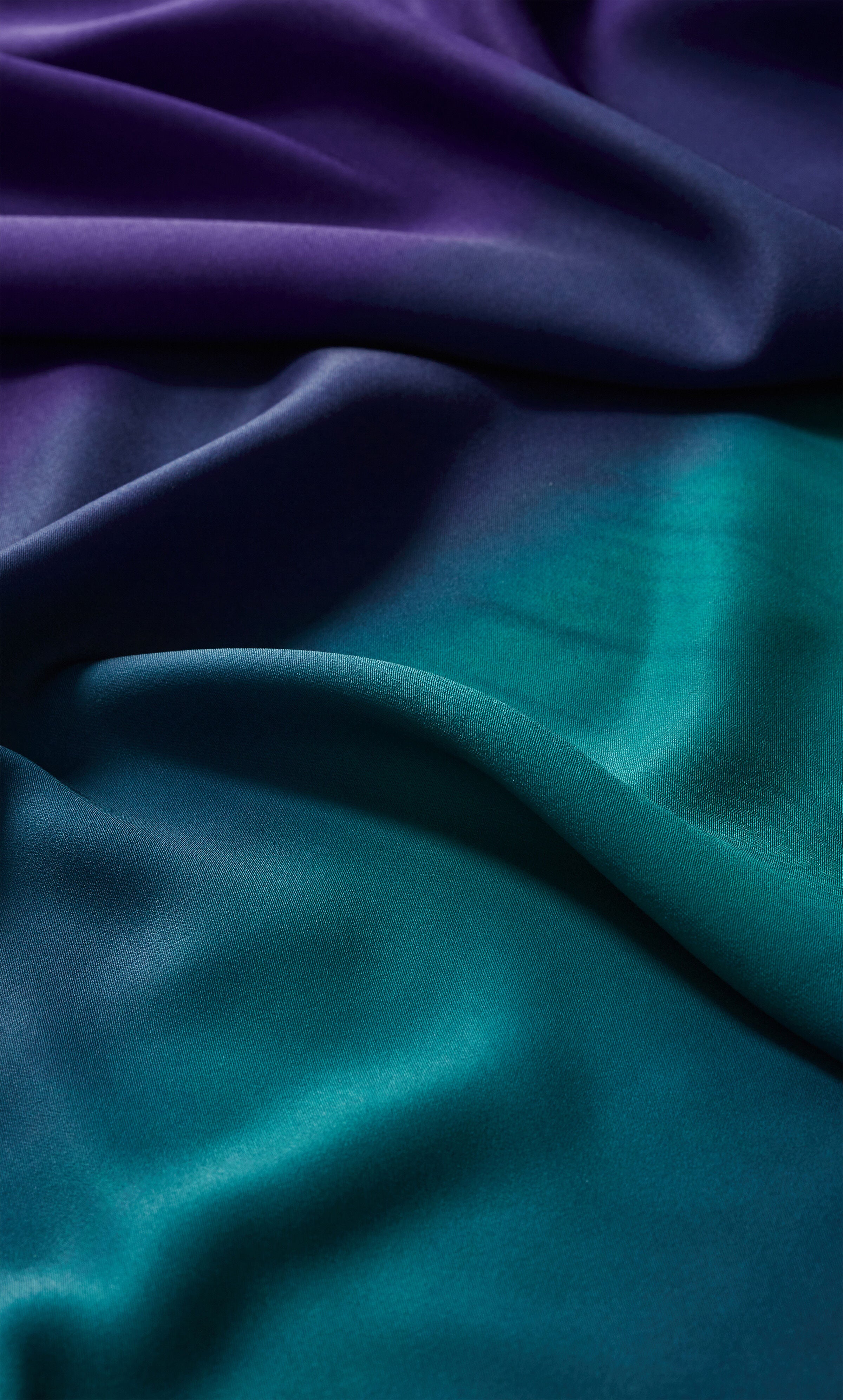 Ombre Cowl Dress - peacock, BLACK, alternate image number 5