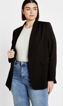 Belted Yasmine Jacket - black