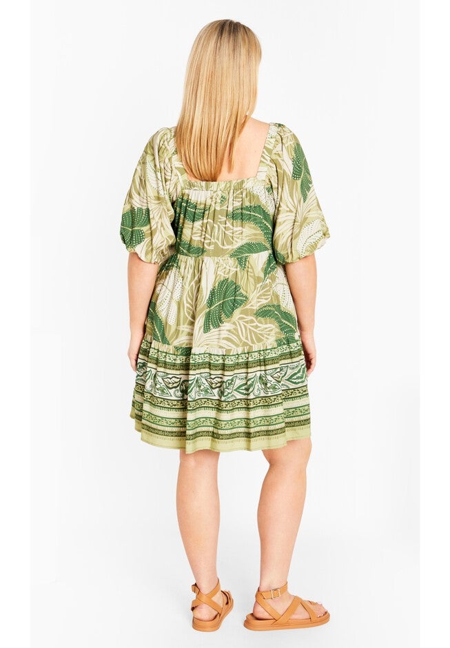 Bonnie Border Dress, DAINTREE BORDER, on-hover image number 1
