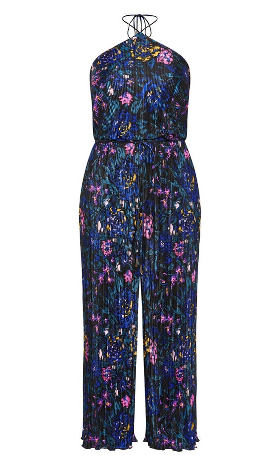 Kira Print Jumpsuit - black, ETCHED, alternate image number 4