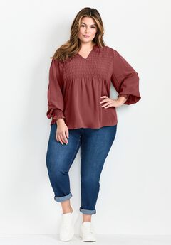Marcie Shirred Detail Blouse
