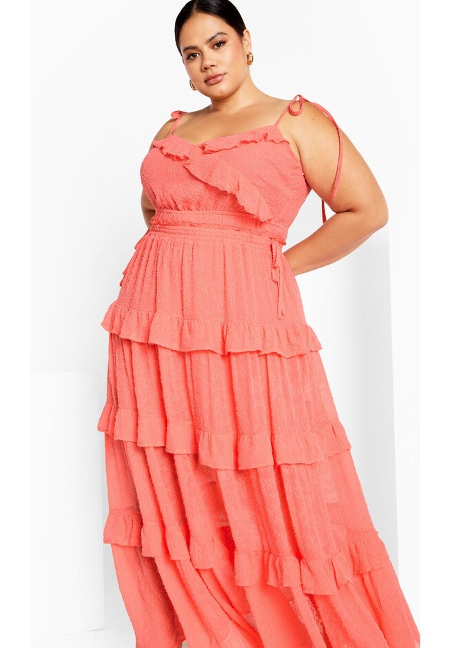 Renee Dress - calypso coral, CALYPSO CORAL, on-hover image number null