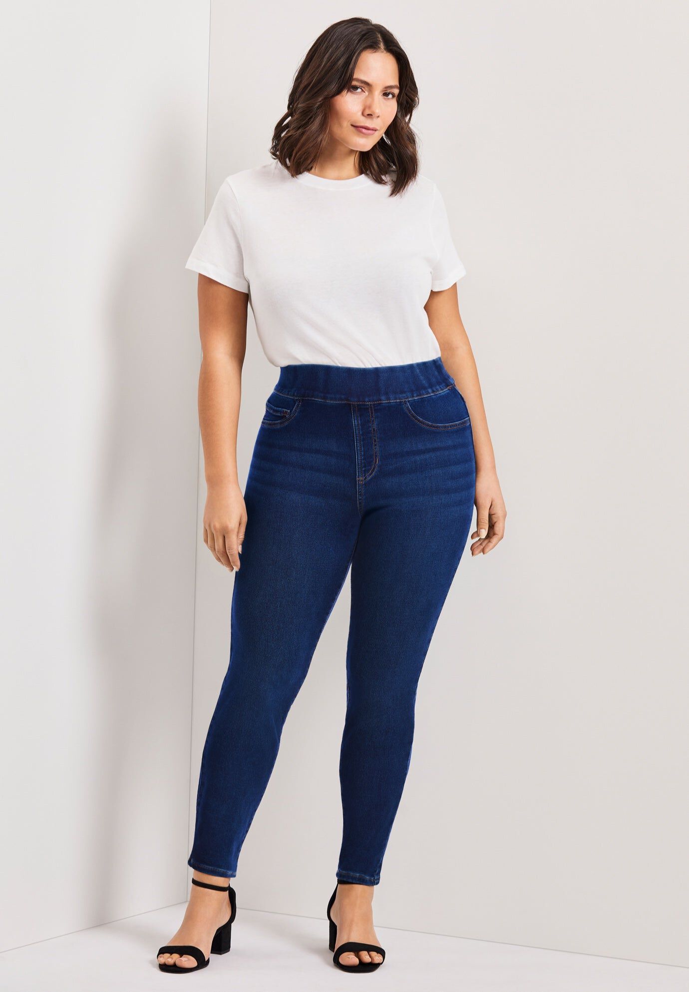 Hi Rise Jegging, DARK WASH, hi-res image number 0
