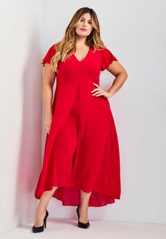 Plus Size Dark Red Dresses