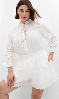 Faye Playsuit - ivory