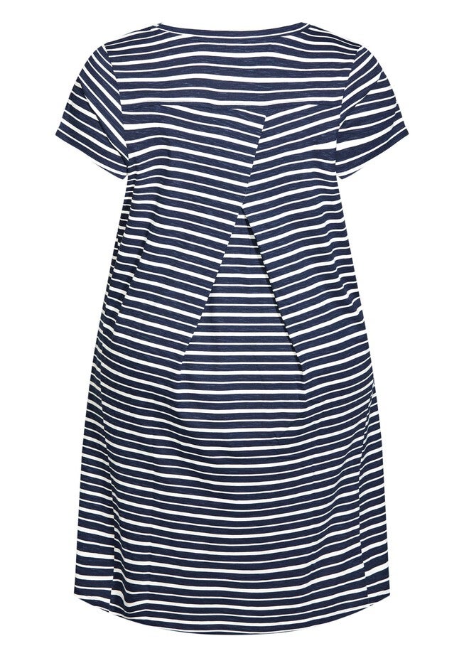 Hello Sun Str Dress, STRIPE NAVY, alternate image number 2