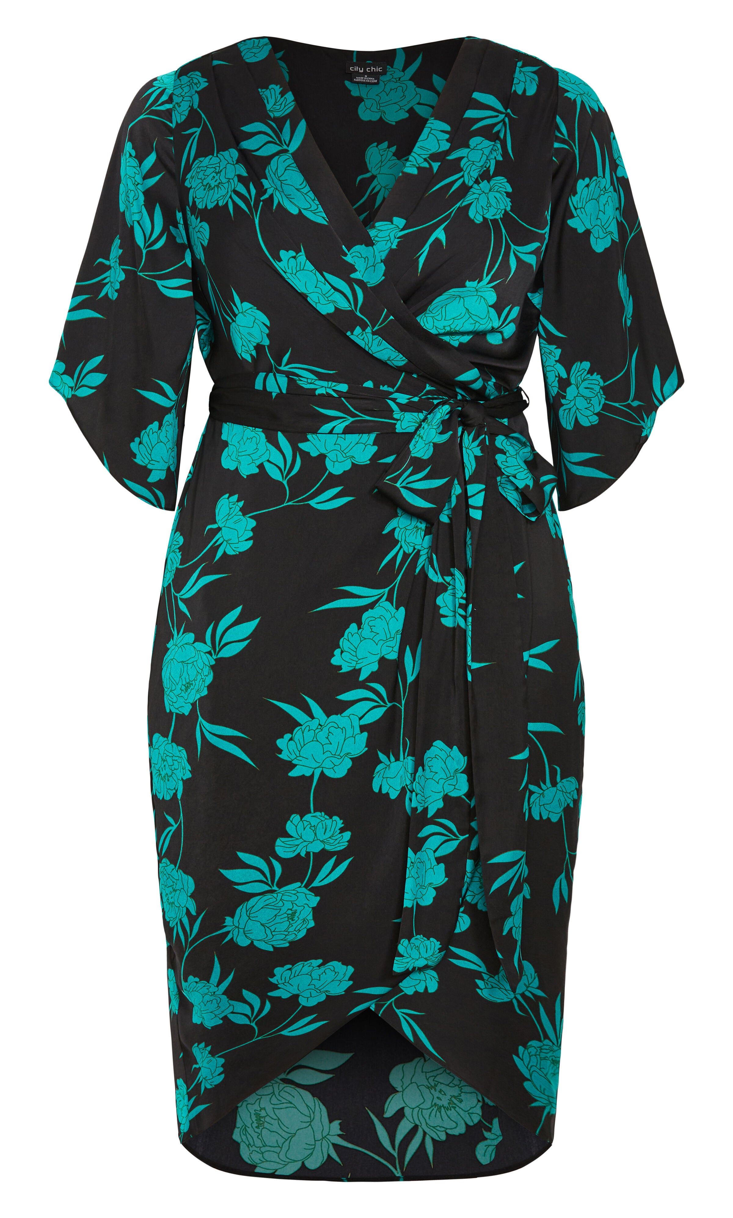 Kimberly Print Maxi Dress - aquarelle, BLACK, alternate image number 3