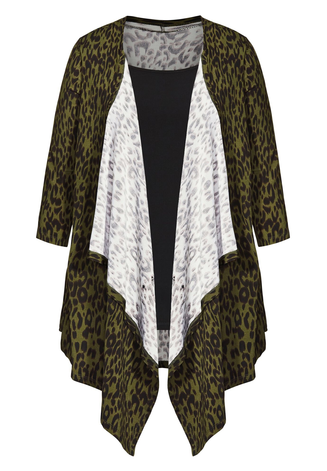 Tiarne Duet Top, KHAKI LEOPARD, alternate image number 2