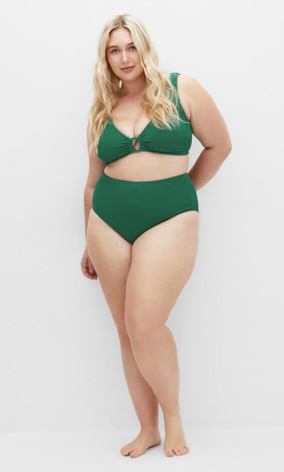 Avalon Hi Waist Bikini Brief - green, GREEN, alternate image number null