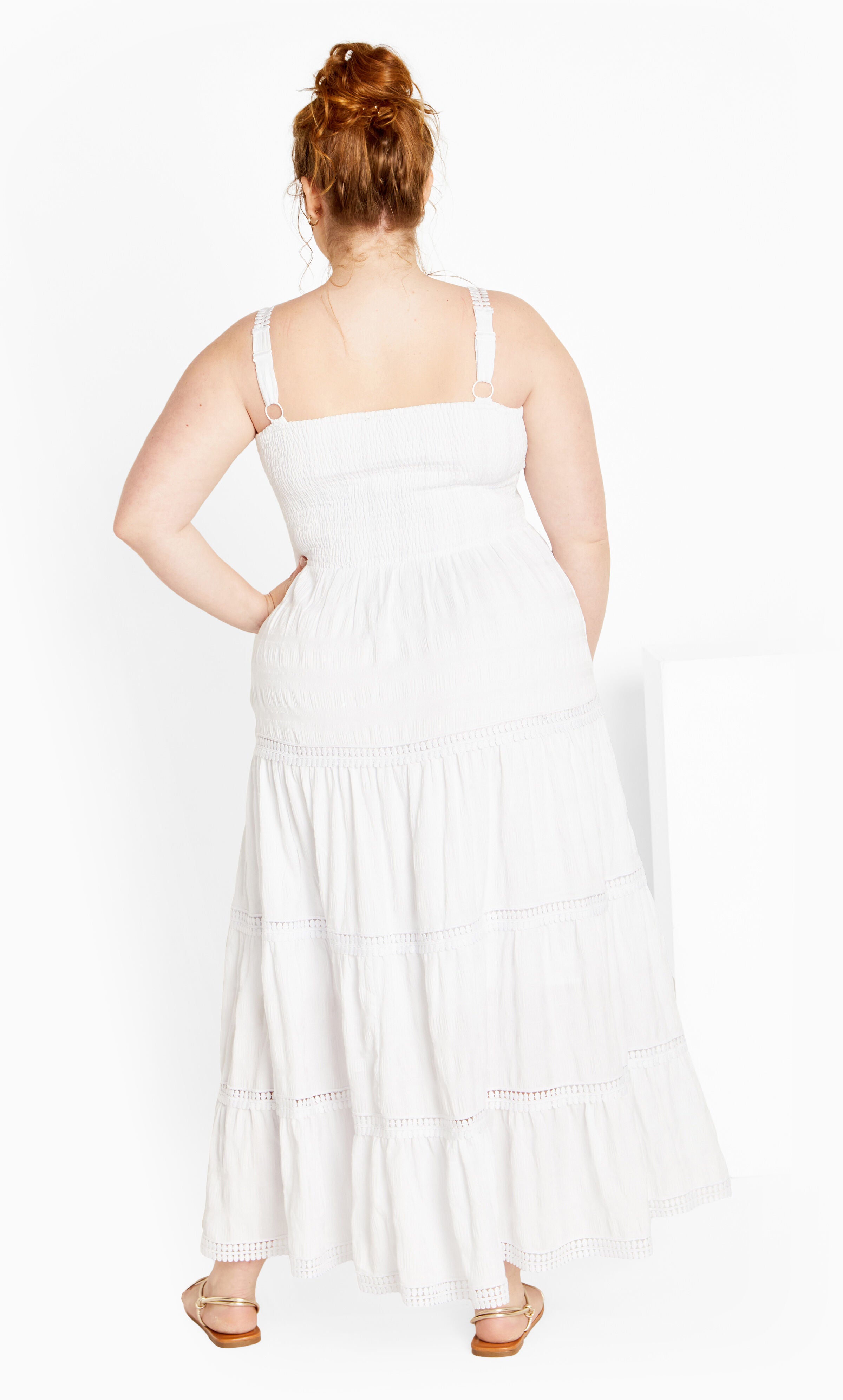 Dakota Dress - white, WHITE, alternate image number 2