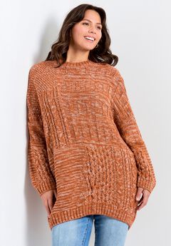 Plus Size Cable Knit Sweater