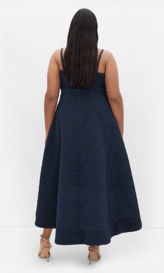 Tiffany Hi Low Maxi Dress - navy, NAVY, alternate image number 2