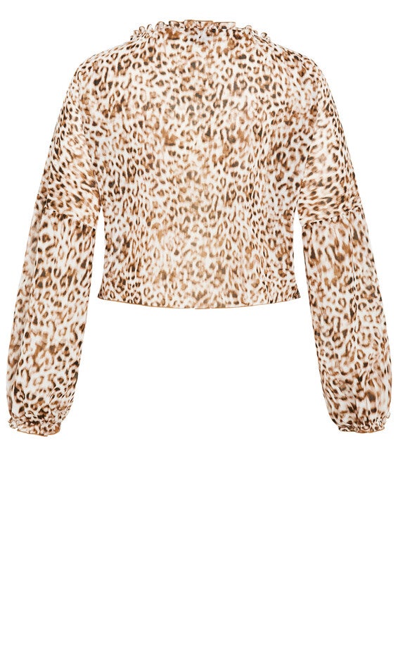 Corina Top - leopard, BROWN, alternate image number 4