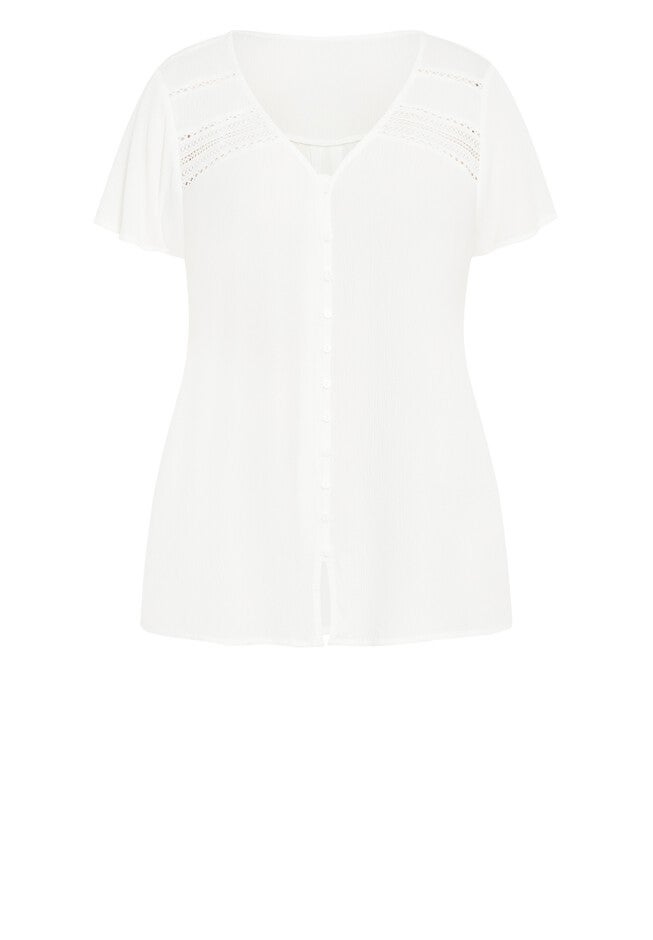 Sia Lace Top, IVORY, alternate image number null