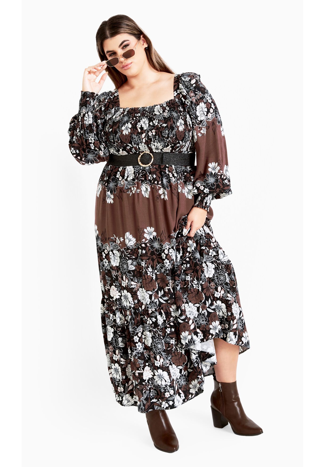 Sadie Maxi Dress, FLOWER POWER, hi-res image number 0