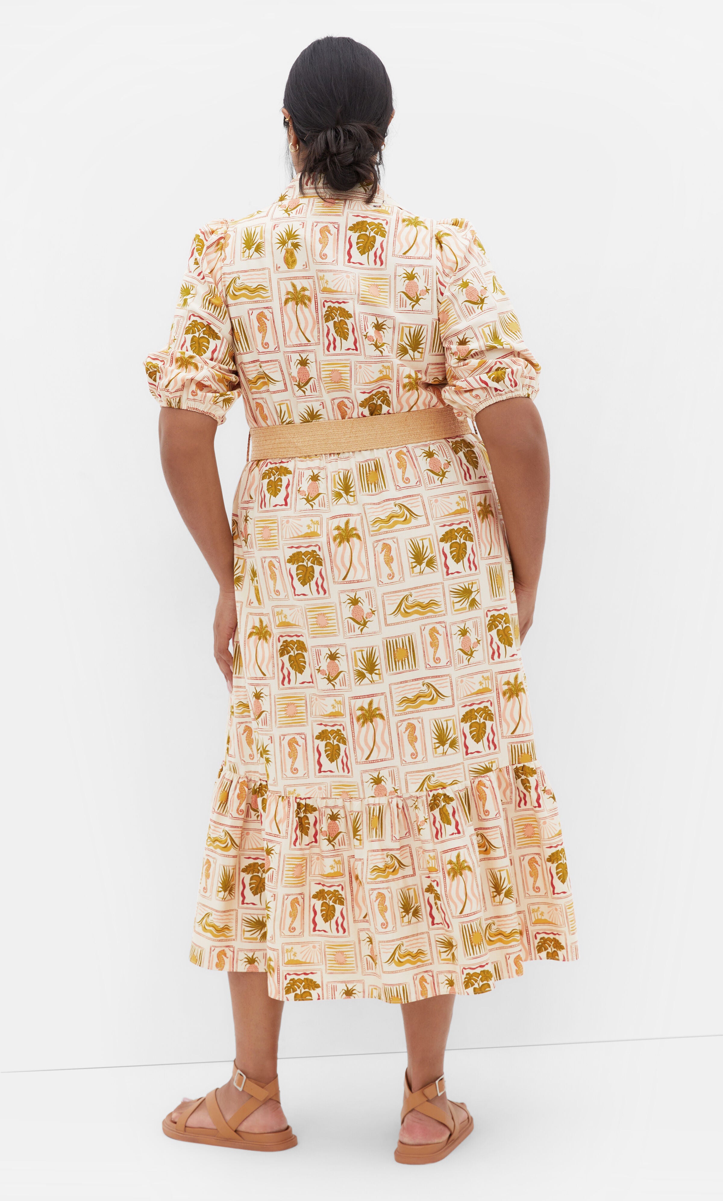 Anna Tropics Dress - print, PINK, alternate image number 2