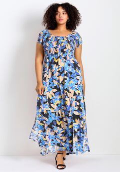 Raelynn Shirred Bodice Dress