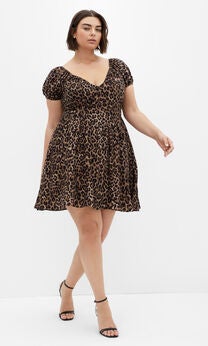 Shae Print Dress - leopard