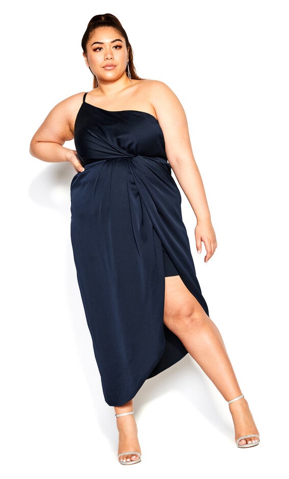 Sensual Dress - navy, BLUE, hi-res image number 0