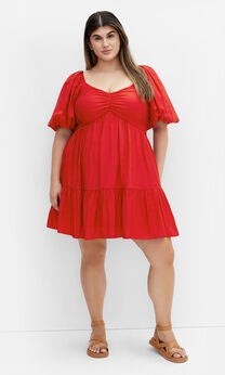 Mindy Dress - red